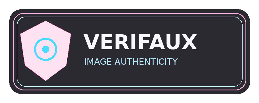 Verifaux image authenticity scanning badge